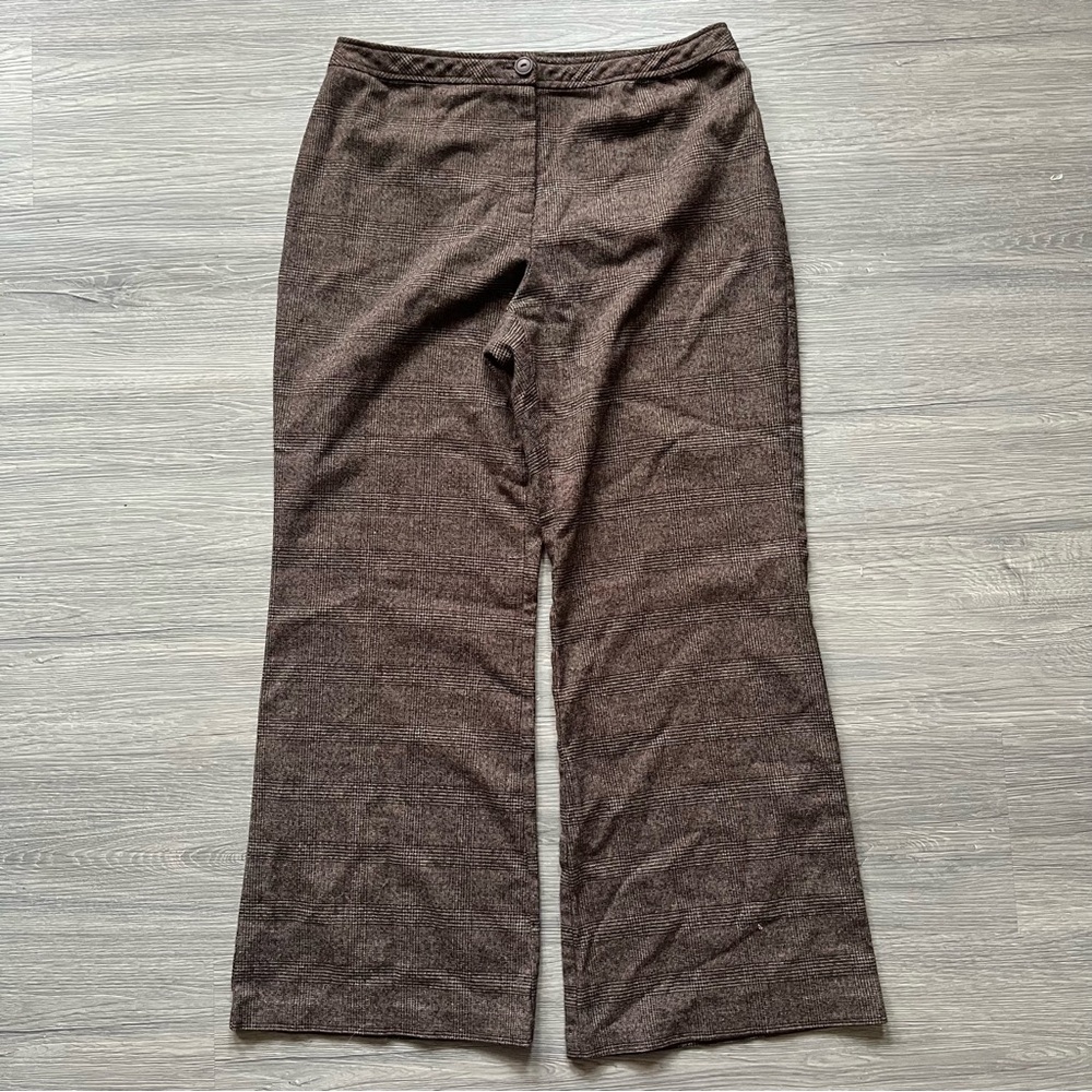 Sunny Leigh Brown Plaid Pants